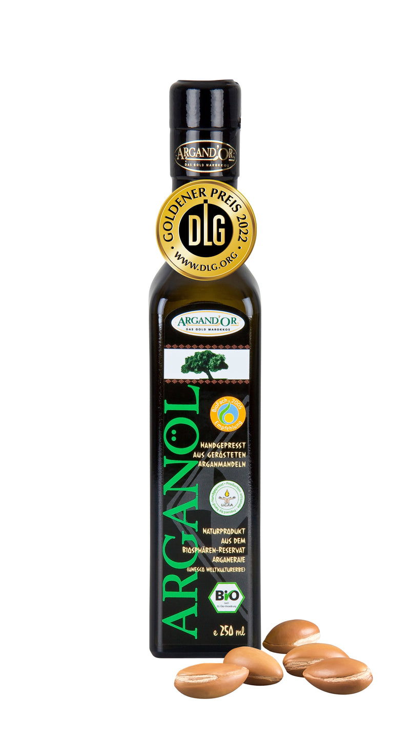 Bio-Arganöl Argand'Or Klassik Premium (Gourmet-Speiseöl) - geröstet - 250ml