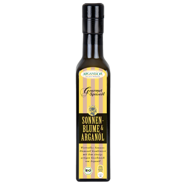 Sonnenblume & Arganöl - Tafelfertige Bio-Ölkompositionen mit handgepresstem Arganöl